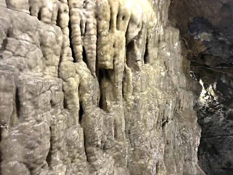 大滝鍾乳洞の壁面