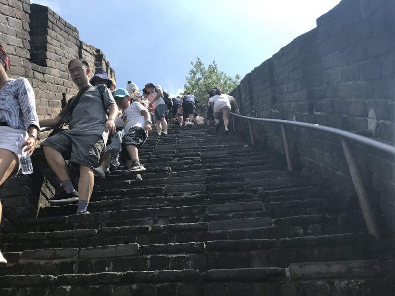 万里の長城の階段